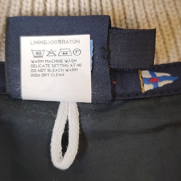 Paul & Shark Men's Zip Front Sweater Academia Grandpa Jacket Tan Size M - Picture 4 of 16